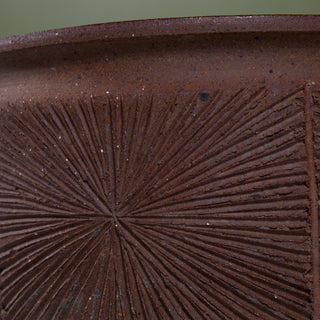 David Cressey & Robert Maxwell Stoneware “Sunburst” Bowl Planter for Earthgender