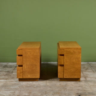 Pair of Dan Johnson Three Drawer Dressers for Hayden Hall