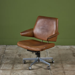 Jacob Jensen Leather Desk Chair For Labofa