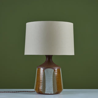 David Cressey Stoneware Flame Glaze Table Lamp