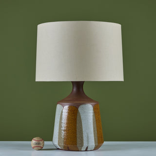 David Cressey Stoneware Flame Glaze Table Lamp