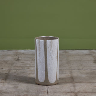 David Cressey Cylindrical Flame-Glaze Planter for Architectural Pottery