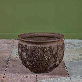 David Cressey & Robert Maxwell “Teardrop Sunburst” Natural Warm Brown Stoneware for Earthgender