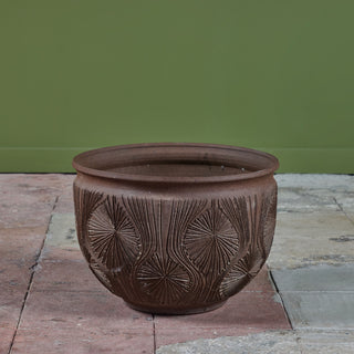 David Cressey & Robert Maxwell “Teardrop Sunburst” Natural Warm Brown Stoneware for Earthgender