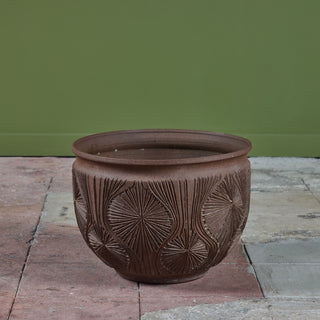 David Cressey & Robert Maxwell “Teardrop Sunburst” Natural Warm Brown Stoneware for Earthgender