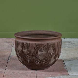 David Cressey & Robert Maxwell “Teardrop Sunburst” Natural Warm Brown Stoneware for Earthgender