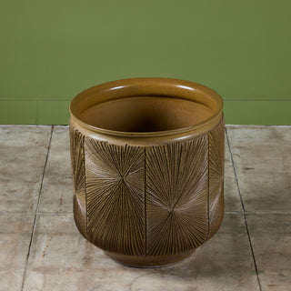 David Cressey & Robert Maxwell Extra Large Glazed  “Sunburst” Planter for Earthgender