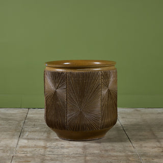 David Cressey & Robert Maxwell Extra Large Glazed  “Sunburst” Planter for Earthgender