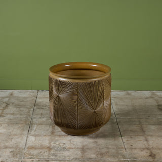 David Cressey & Robert Maxwell Extra Large Glazed  “Sunburst” Planter for Earthgender