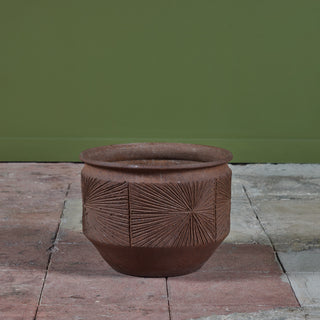 David Cressey & Robert Maxwell Stoneware “Sunburst” Bowl Planter for Earthgender