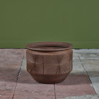 David Cressey & Robert Maxwell Stoneware “Sunburst” Bowl Planter for Earthgender