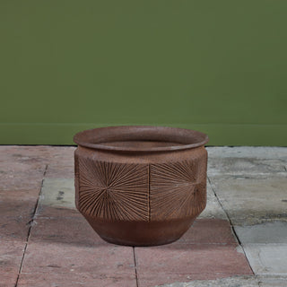 David Cressey & Robert Maxwell Stoneware “Sunburst” Bowl Planter for Earthgender