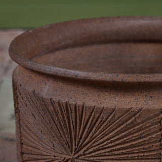 David Cressey & Robert Maxwell Stoneware “Sunburst” Bowl Planter for Earthgender