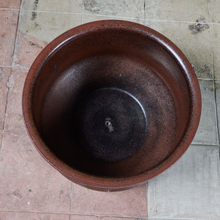 David Cressey & Robert Maxwell “Sunburst” Plum Glazed Bowl Planter for Earthgender