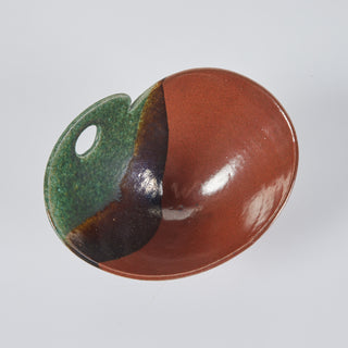 Glazed Earth Tone Studio Ceramic Bowl