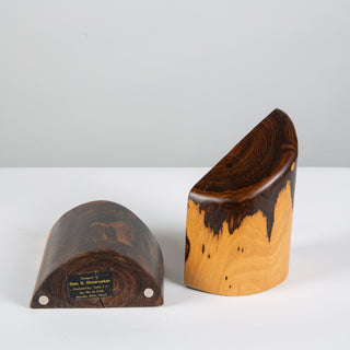 Don Shoemaker for Señal Bookends in Solid Cocobolo