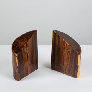 Don Shoemaker for Señal Bookends in Solid Cocobolo