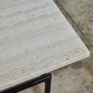 Don Knorr Travertine Top Coffee Table for Vista of California