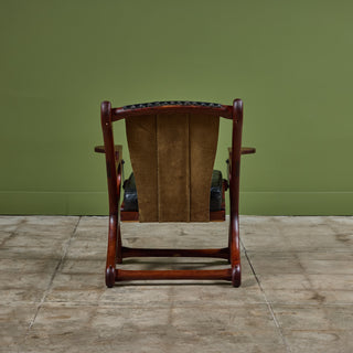 Don Shoemaker Mahogany Swinger Lounge Chair