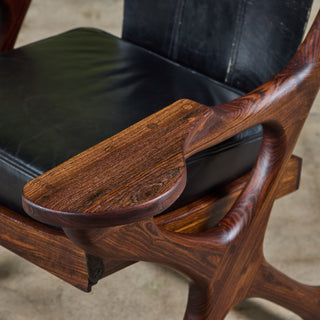 Don Shoemaker Rosewood Swinger Lounge Chair