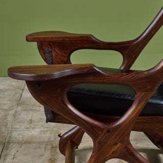 Don Shoemaker Rosewood Swinger Lounge Chair