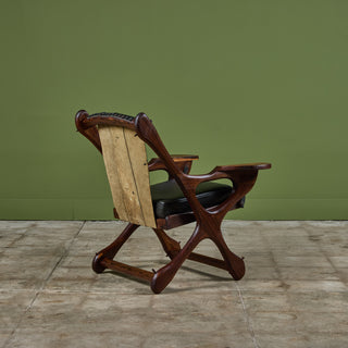 Don Shoemaker Rosewood Swinger Lounge Chair