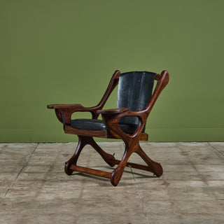 Don Shoemaker Rosewood Swinger Lounge Chair