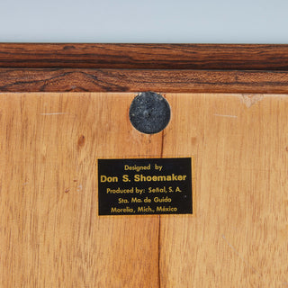 Don Shoemaker for Señal Diamond Geometric Marquetry Tray