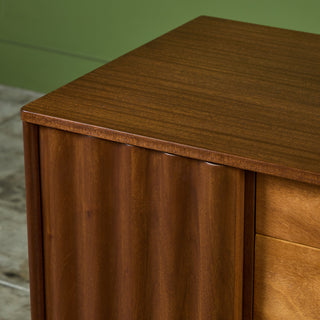 Edward Wormley Credenza with Rippled Cabinets for Dunbar