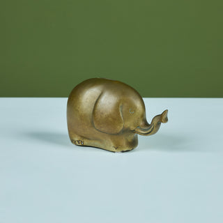 Brass Elephant Piggy Bank