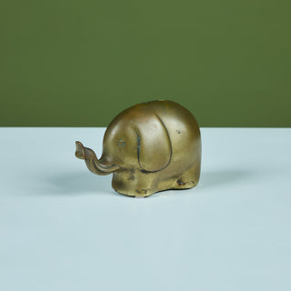 Brass Elephant Piggy Bank