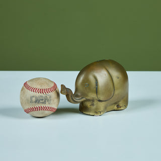 Brass Elephant Piggy Bank