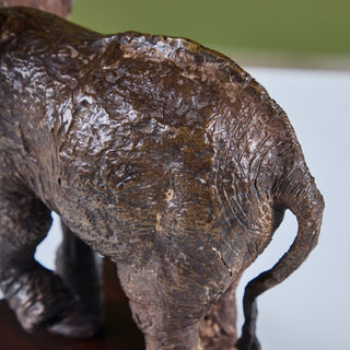 Bronze Mounted Elephant Sculpture