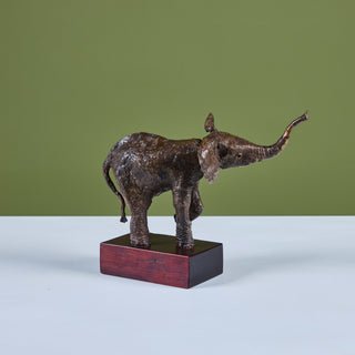 Bronze Mounted Elephant Sculpture