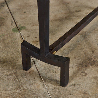 Pair of Brass Andirons by J. Robert Swanson, Pipsan Swanson Saarinen and Eliel Saarinen for Saarinen Swanson Group