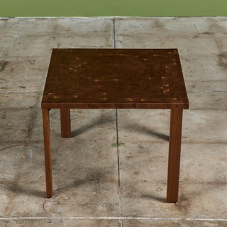 Square Walnut Side Table