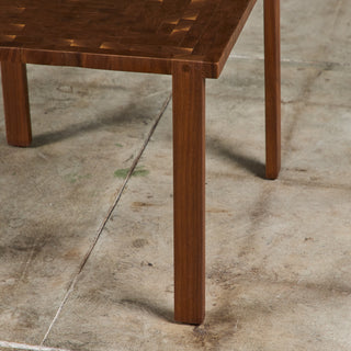 Square Walnut Side Table