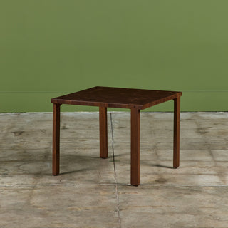 Square Walnut Side Table