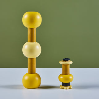 Beady Candle Stick and Match Holder Set by Evan Segota