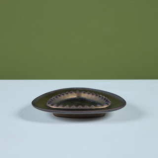 Franciscan Earthenware Triangular Ashtray