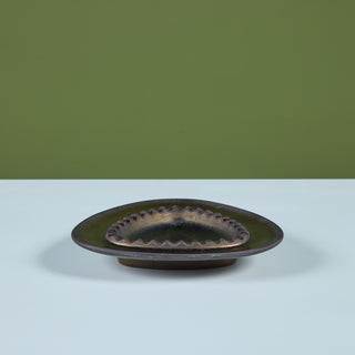 Franciscan Earthenware Triangular Ashtray