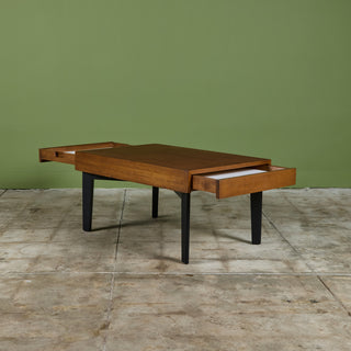 George Nelson Extendable Coffee Table with Removable Trays for Herman Miller