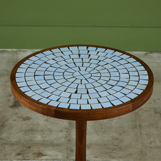 Gordon & Jane Martz Tile Inlay Mosaic Side Table