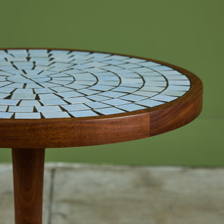 Gordon & Jane Martz Tile Inlay Mosaic Side Table