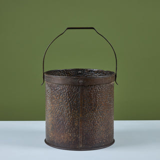 Hammered Brass Pail