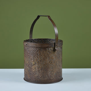 Hammered Brass Pail