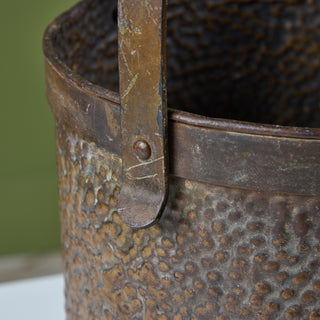 Hammered Brass Pail