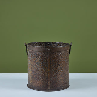 Hammered Brass Pail