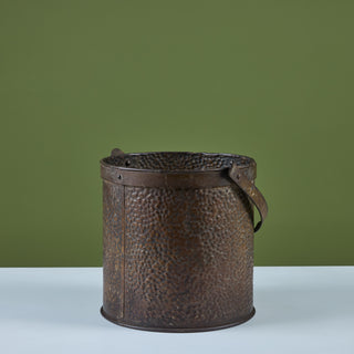 Hammered Brass Pail