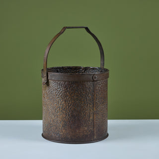 Hammered Brass Pail